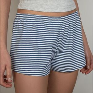 ⭐Green Striped Stretchy Shorts Lounge Women's XL⭐